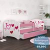 Rosy Children's Bed with Top Matress and Drawer 163 x 85 x 65