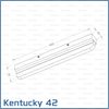 Απλίκα LED Kentucky 42 9W IP44 42 x 7,5 Inox