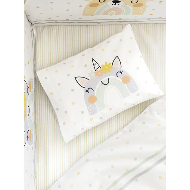 Nima Baby Rainbow Set Bed Sheets Cot 120 x 170 / 30 x 40