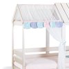 Παιδικό Κρεβάτι Μονό Με Κουνουπιέρα Pink House 2179 206 x 106 x 187