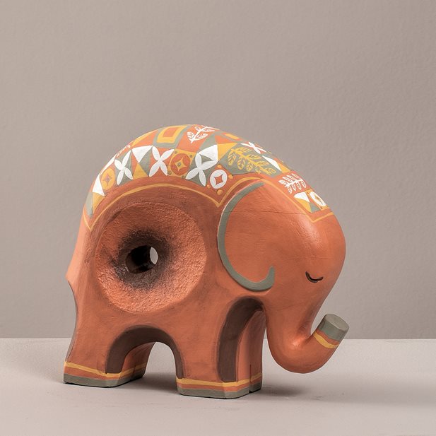 Nellie Decorative Wooden Elephant