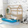 Margie Blue Single Bed with Topper and Drawer 164 x 84 x 180