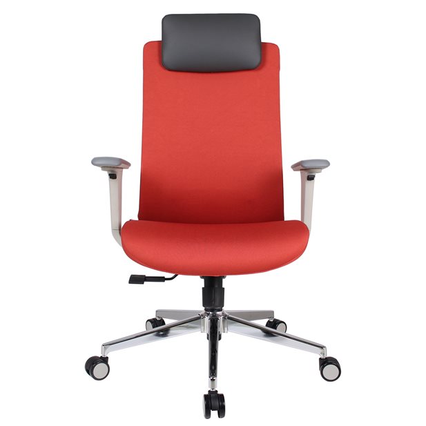 Διευθυντική Καρέκλα Γραφείου Alberta Red/Grey 66 x 51 x 110/118