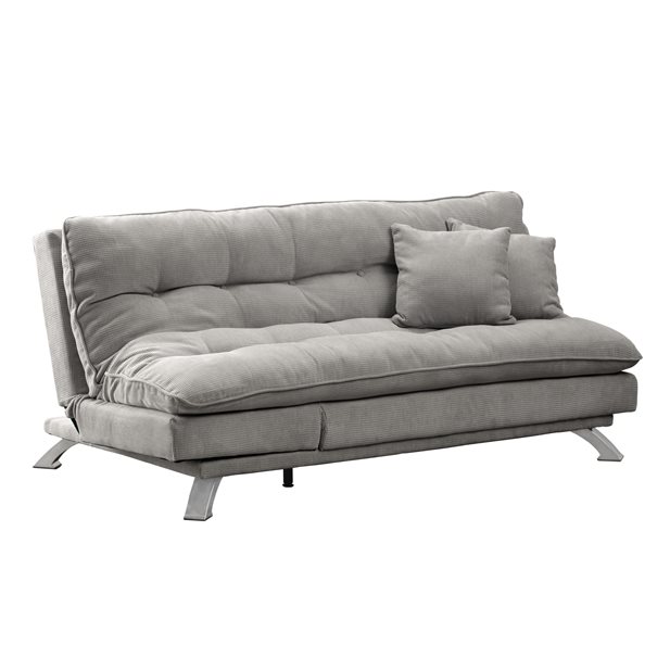 Τριθέσιος Καναπές Κρεβάτι Olinda Silver Grey 190 x 103 x 92