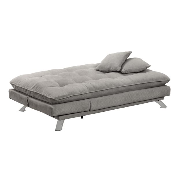 Τριθέσιος Καναπές Κρεβάτι Olinda Silver Grey 190 x 103 x 92