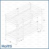 Κουκέτα Holtti White 206 x 96 x 150