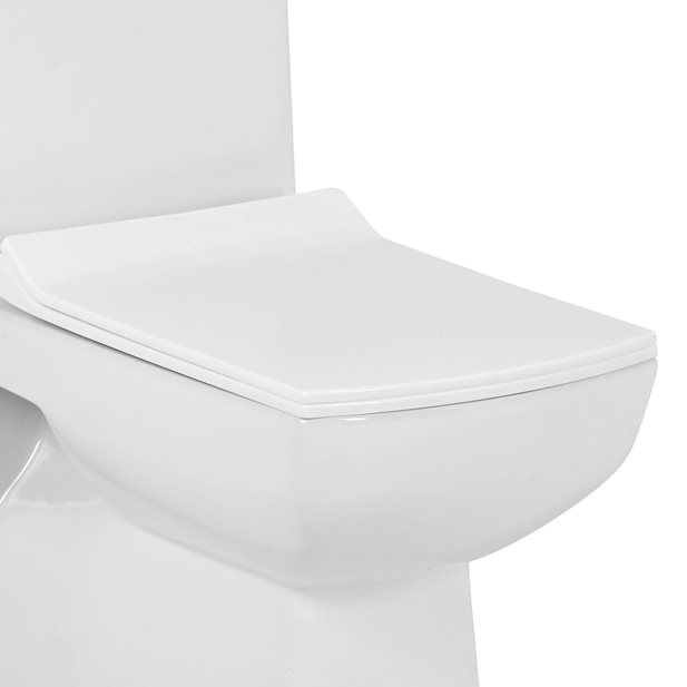 Toilet Seat Nuria PP White 34 x 45,5