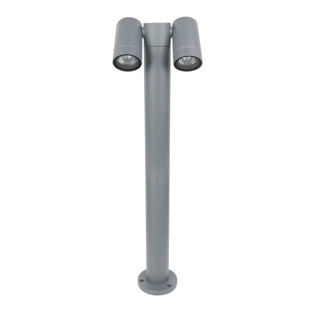 Misty Double Soft Grey Outdoor Path Light IP65