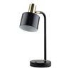 Carlos Black And Antique Brass Table Lamp