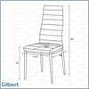 Καρέκλα Gilbert Μαύρo 41,5 x 50 x 96