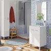 Bathroom Floor Standing  Furniture Galatia White 50 Blanco Brillo 50 x 40 x 80