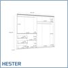 Ντουλάπα Hester White 250,1 x 61 x 200,5