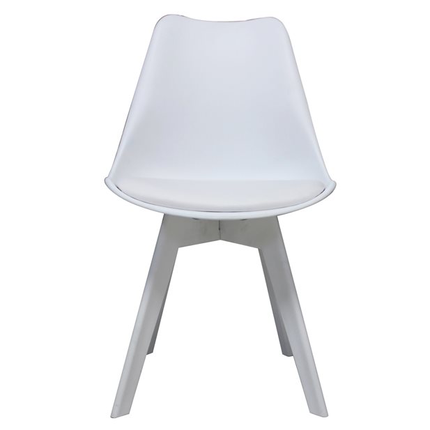Καρέκλα Lea Plus 4pcs Box Λευκή 54 x 48 x 83