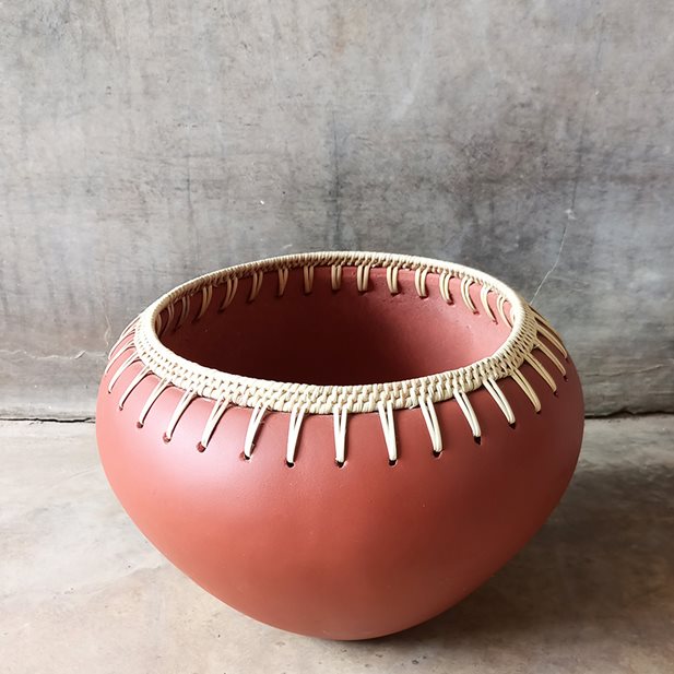 Darla Terracotta Decorative Clay Bowl