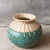Eris Blue Decorative Clay Vase