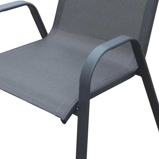 Olympia Grey Outdoor Stacking Chair