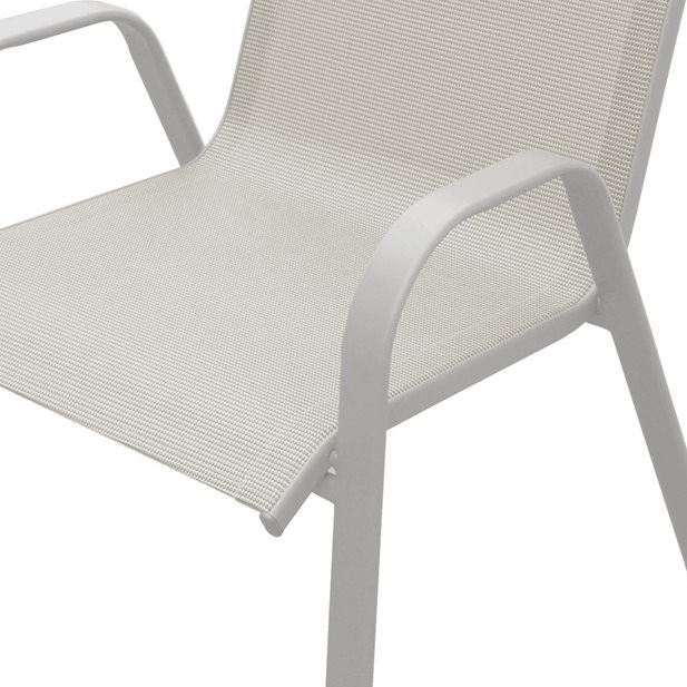 Olympia White Outdoor Stacking Chair