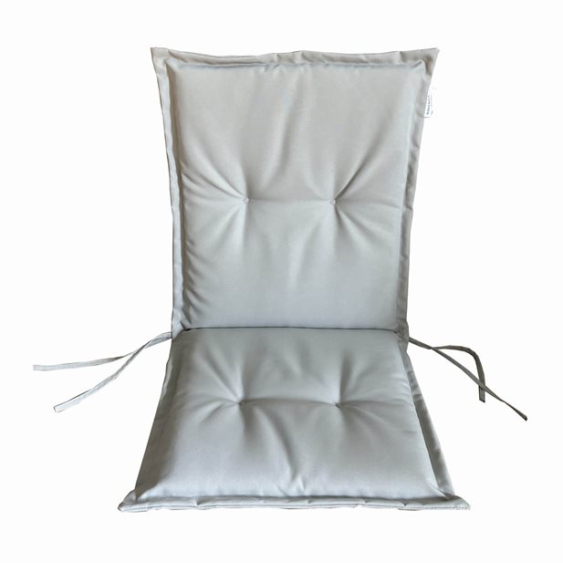 Morris Grey Seat Back Chair Cushion