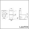 Toilet Set Pro A Rimless Laufen 8.2596.4.000.000.1 65 x 37,5 x 43